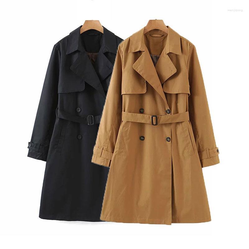 Women's Trench Coats 2022 Fashion Women Autumn Winter Female Loose Wind Coat Solid Long Sleeve Turn-down Collar Casual Ladies Clothes, Khaki
Women's Trench Coats 2022 Fashion Women Autumn Winter Female Loose Wind Coat Solid Long Sleeve Turn-down Collar Casual Ladies Clothes, Khaki