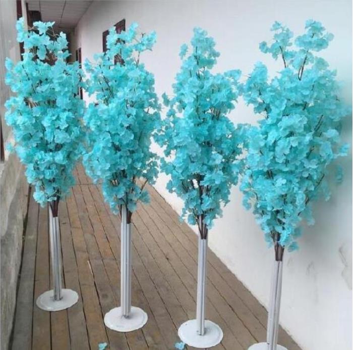 Wedding Decoration 5ft Tall Slik Artificial Cherry Blossom Tree Roman Column Road Leads For Wedding party Mall Opened Props 2024