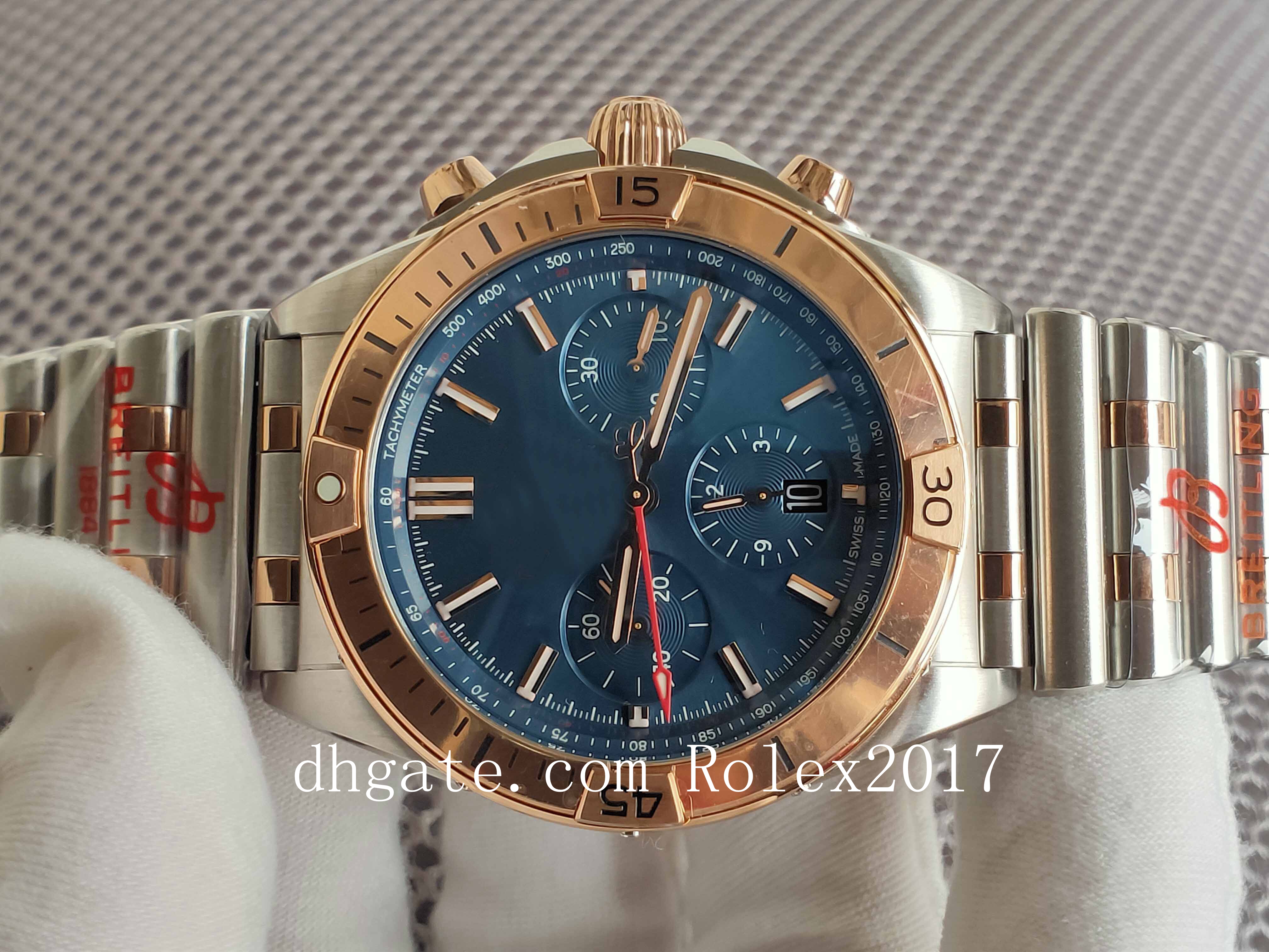 GFF Factory Wristwatches 42MM Mens Automatic Mechanical ETA 7750 18k Rose Gold Sapphire Chronograph Movement Mechanical Watch Men's Wristwatch, Blue
GFF Factory Wristwatches 42MM Mens Automatic Mechanical ETA 7750 18k Rose Gold Sapphire Chronograph Movement Mechanical Watch Men's Wristwatch, Blue