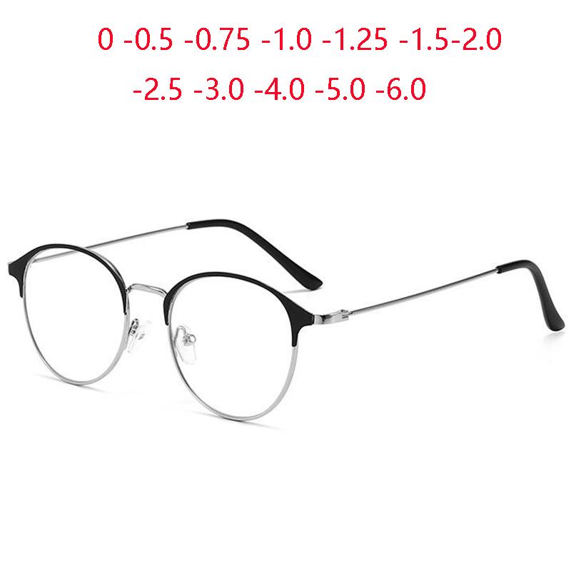 Sunglasses -0.5 -1.0 To -6.0 Metal Women Men Round Myopia Glasses Finished Vintage Student Prescription For The NearsightedSunglasses
Sunglasses -0.5 -1.0 To -6.0 Metal Women Men Round Myopia Glasses Finished Vintage Student Prescription For The NearsightedSunglasses