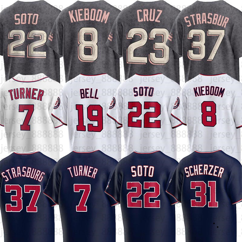 Juan Soto Stephen Strasburg Carter Kieboom Josh Bell Alcides Escobar Cherry Blossom City Connect Nationals Baseball Jerseys Lane Thomas Washington Nelson Cru, 2022 custom cool base men jersey
Juan Soto Stephen Strasburg Carter Kieboom Josh Bell Alcides Escobar Cherry Blossom City Connect Nationals Baseball Jerseys Lane Thomas Washington Nelson Cru, 2022 custom cool base men jersey