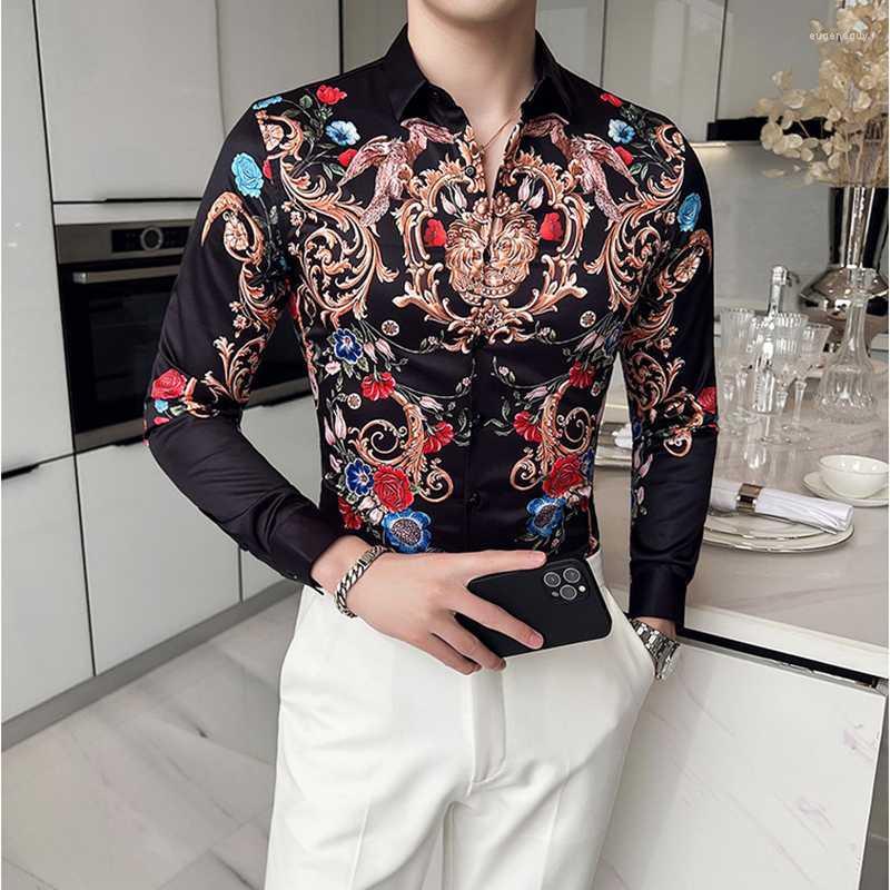 Men's Dress Shirts Gold Printed Shirt 2022 Spring Brand Men's Striped Long-Sleeved Men Social Clothing Club Prom Slim StreetwearMen's Eu, White
Men's Dress Shirts Gold Printed Shirt 2022 Spring Brand Men's Striped Long-Sleeved Men Social Clothing Club Prom Slim StreetwearMen's Eu, White