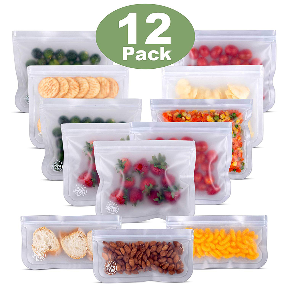 Eco Friendly Custom Logo wholesale Reusable Storage Bags PEVA Leakproof Zipper Silicone Food Storage Bags
Eco Friendly Custom Logo wholesale Reusable Storage Bags PEVA Leakproof Zipper Silicone Food Storage Bags
