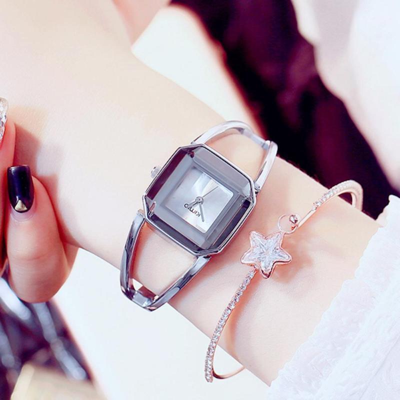Wristwatches Brand Women Bracelet Watch Fashion Ladies Square Small Dial Watches Waterproof Stainless Steel Hollow Montre FemmeWristwatches, Silver watch 4
Wristwatches Brand Women Bracelet Watch Fashion Ladies Square Small Dial Watches Waterproof Stainless Steel Hollow Montre FemmeWristwatches, Silver watch 4