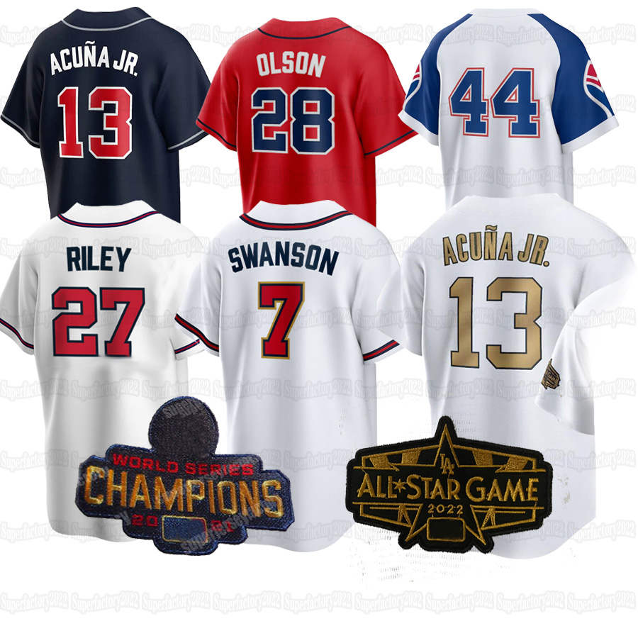 Atlanta Ronald Acuna Jr. 2022 All Star Jersey Braves Gold Program Austin Riley Dansby Swanson Max Fried Matt Olson William Contreras Ozzie Albies Eddie Rosario, Flexbase men s-xxxl
Atlanta Ronald Acuna Jr. 2022 All Star Jersey Braves Gold Program Austin Riley Dansby Swanson Max Fried Matt Olson William Contreras Ozzie Albies Eddie Rosario, Flexbase men s-xxxl
