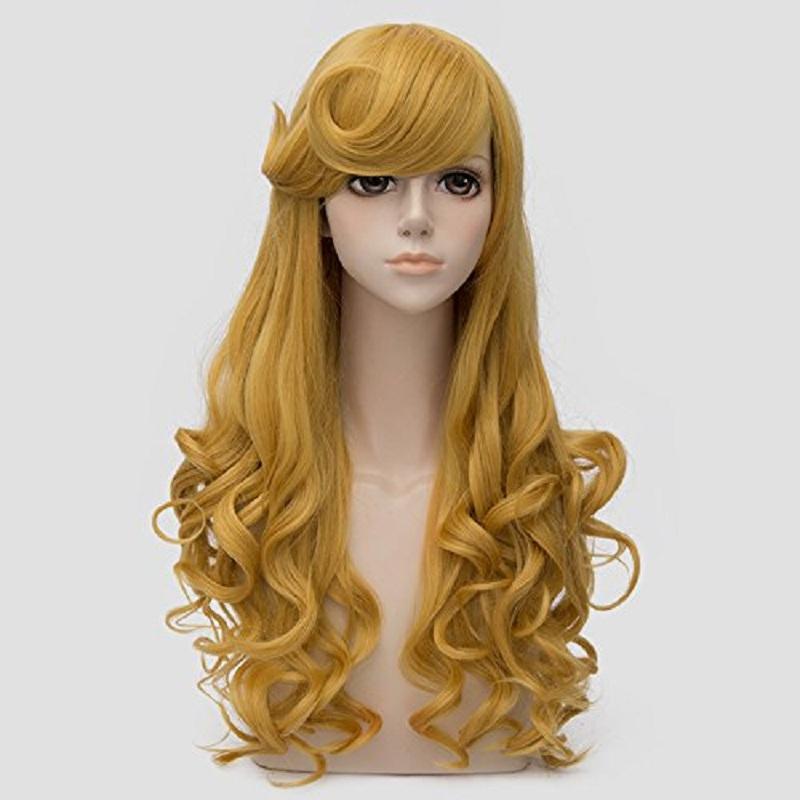 Synthetic Wigs Princess Aurora Wig Long Golden Wavy Styled Bangs Heat Resistant Hair Cosplay Costume CapSynthetic
Synthetic Wigs Princess Aurora Wig Long Golden Wavy Styled Bangs Heat Resistant Hair Cosplay Costume CapSynthetic