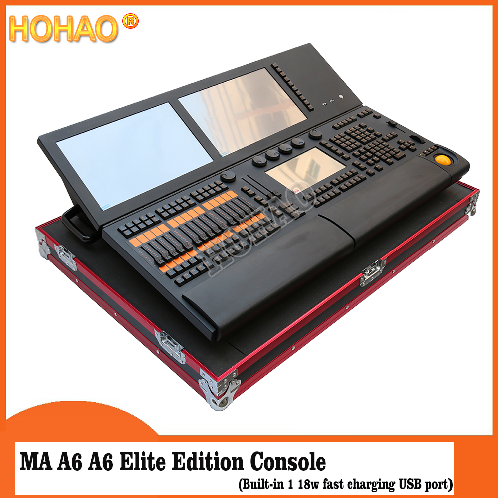 hohao hottest ma a6 elite version console stage computer light controller asus motherboard intel i5cpu 8g memory 2 electric touch capacitive screen fo