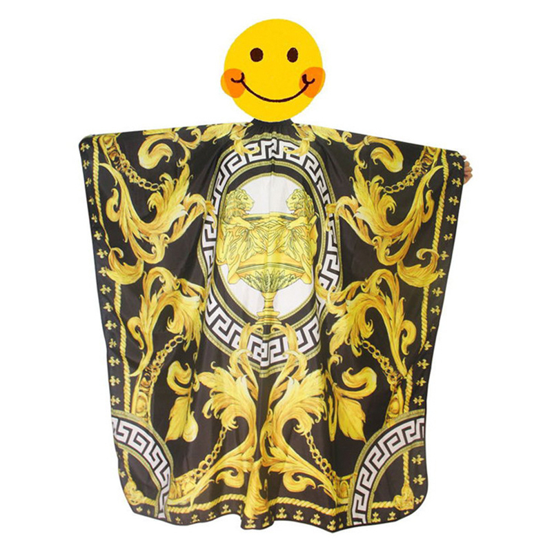 Haircutting Cloth For Home Champion Trophy Pattern Barber Cape Hairdresser Cape Gown Cloth Apron Hair Cut Cape Hairdress Gown 220621
