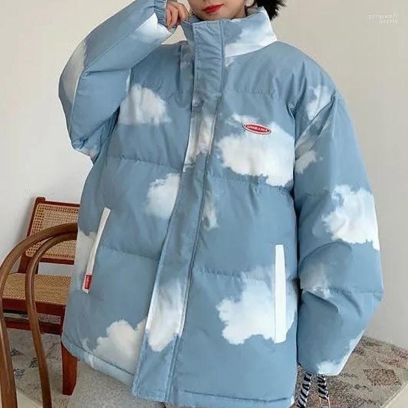 Women's Down & Parkas 2022 Women Winter Harajuku Clouds Print Coats Female Fashion Oversize Thick Warm Lady Korean Outerwears Guin22, Blue
Women's Down & Parkas 2022 Women Winter Harajuku Clouds Print Coats Female Fashion Oversize Thick Warm Lady Korean Outerwears Guin22, Blue