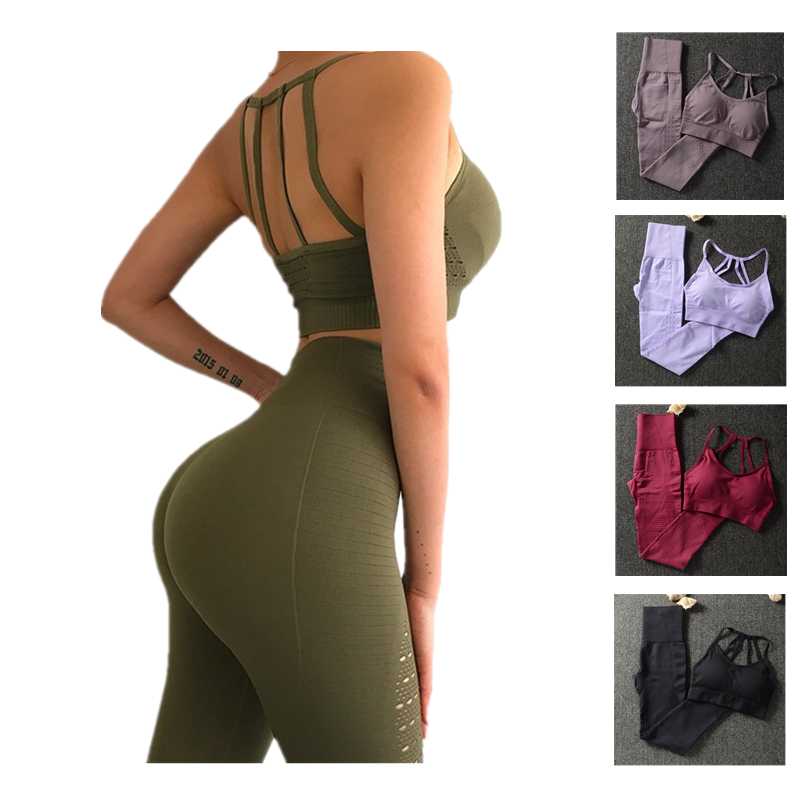 Yoga Outfit 2PCS Women Set Gym Fitness Sportswear Workout Lleggings Clothes Stanik Sportowy Leggins Push Up Quick Dry, Top 4
Yoga Outfit 2PCS Women Set Gym Fitness Sportswear Workout Lleggings Clothes Stanik Sportowy Leggins Push Up Quick Dry, Top 4