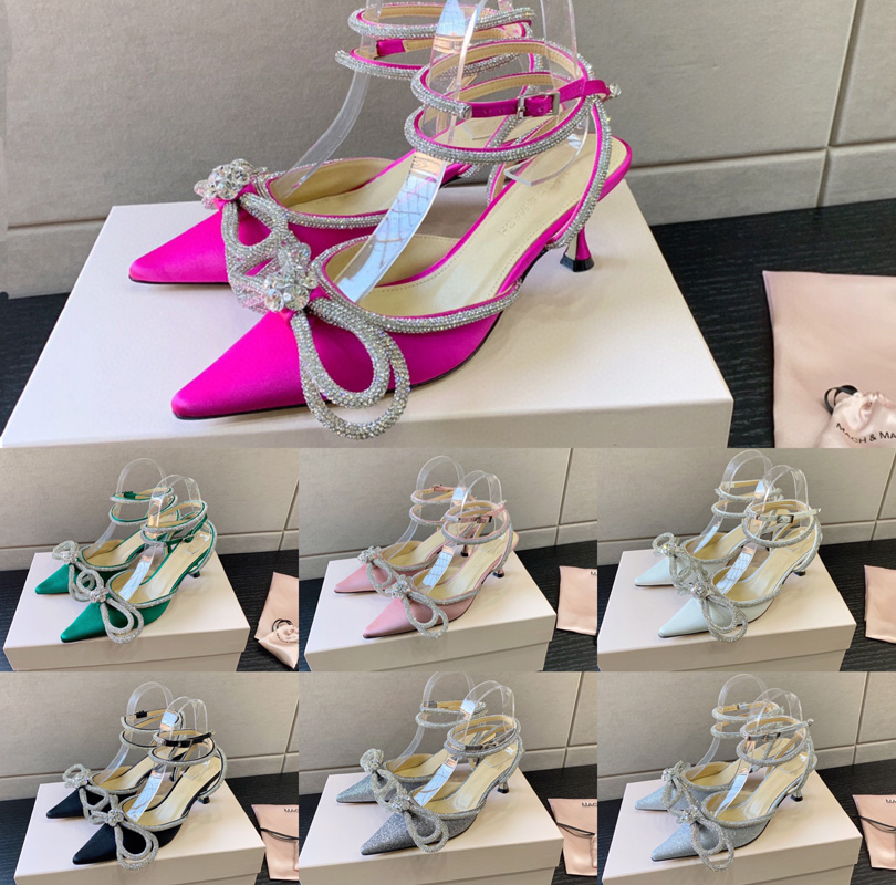 Satin Bow Pumps 6.5cm Crystal-Embellishments rhinestone shoes spool Heels sandals slipper for women Middle heel Luxurys Designers Dress shoe Evening, Pink
Satin Bow Pumps 6.5cm Crystal-Embellishments rhinestone shoes spool Heels sandals slipper for women Middle heel Luxurys Designers Dress shoe Evening, Pink