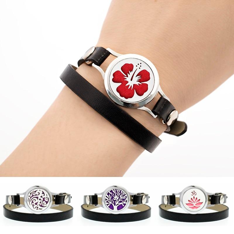 Charm Bracelets 25mm Tree Of Life Diffuser Bracelet Essential Oil Aroma Women PU 18 Colors Can Choose
Charm Bracelets 25mm Tree Of Life Diffuser Bracelet Essential Oil Aroma Women PU 18 Colors Can Choose