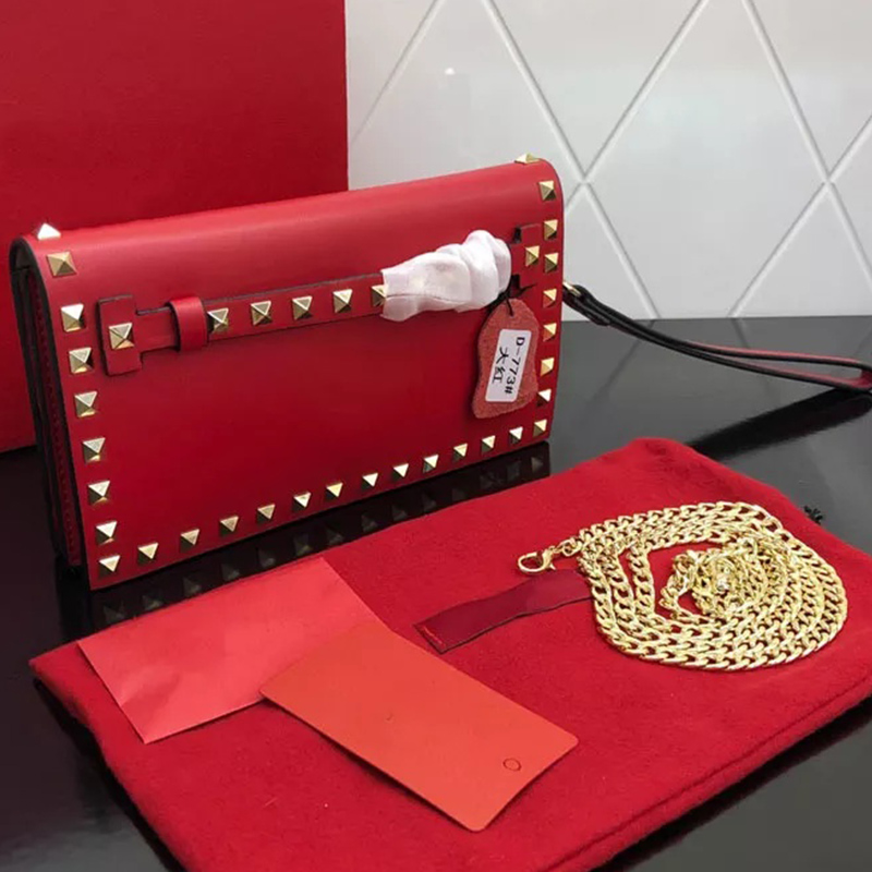 Brand Designer Luxury Rivet Shoulder Bag High Quality Hardware Chain Leather Fashion Envelope Ladies New Handbags, Orange
Brand Designer Luxury Rivet Shoulder Bag High Quality Hardware Chain Leather Fashion Envelope Ladies New Handbags, Orange