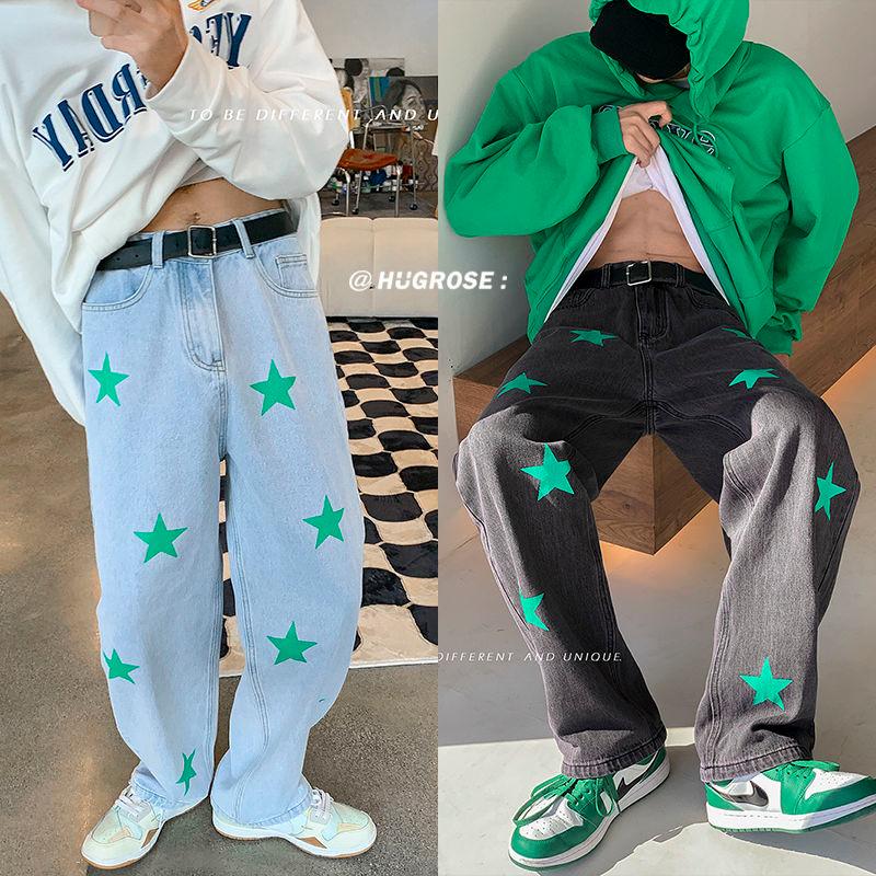 Men's Jeans Men's Fashion Printing Loose Casual Pants Baggy Homme Cargo Streetwear Biker Denim Black/blue Trousers Size -2XLMen's
Men's Jeans Men's Fashion Printing Loose Casual Pants Baggy Homme Cargo Streetwear Biker Denim Black/blue Trousers Size -2XLMen's