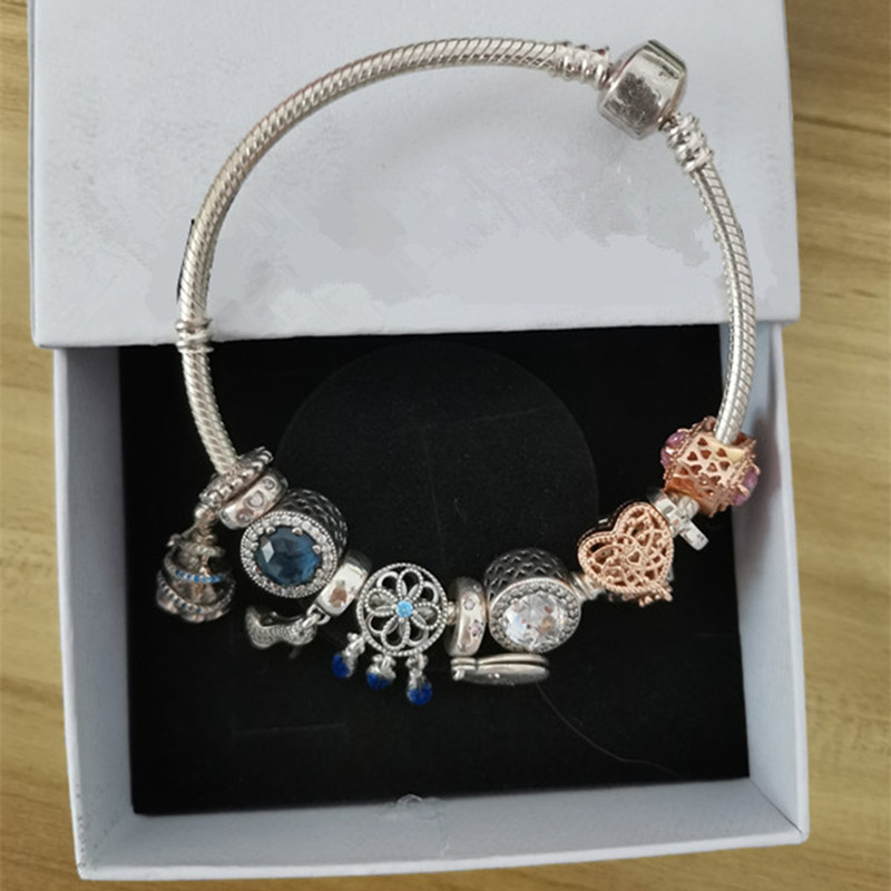 925 Sterling Silver Bracelets Charms Beads Mouse Original Fit Pandora Luxury Love Bracelet DIY Princess Pendant Lady Bangle Jewelry Fashion Gift With Original Box
925 Sterling Silver Bracelets Charms Beads Mouse Original Fit Pandora Luxury Love Bracelet DIY Princess Pendant Lady Bangle Jewelry Fashion Gift With Original Box
