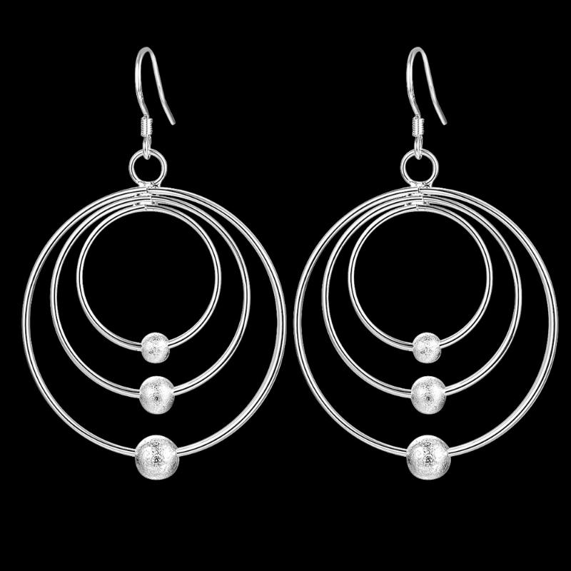 Dangle & Chandelier Pure 100% 925 Stamp Silver Color Earrings For Women Jewelry Three Circle Beads Christmas Gifts Wedding PartyDangle
Dangle & Chandelier Pure 100% 925 Stamp Silver Color Earrings For Women Jewelry Three Circle Beads Christmas Gifts Wedding PartyDangle