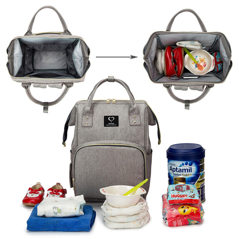 Baby Bag Diaper Backpack for Moms Nappy Bags Maternity Bag Light Weight Large Capacity Waterproof Travel Handbag for Stroller 220514