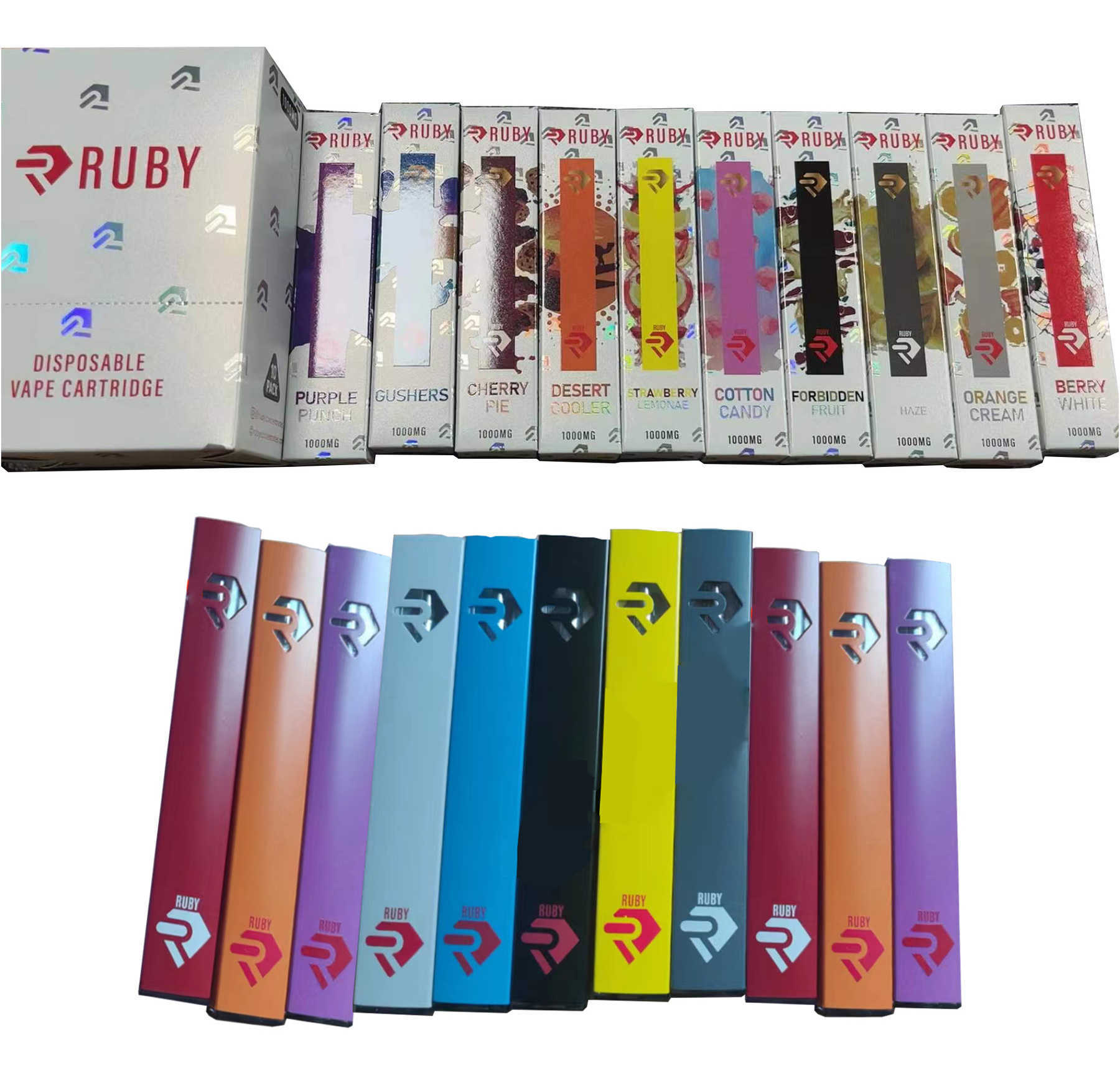 Ruby Disposable Vape Pen pods system E Cigarette 1ml Ceramic Coil 10 Strains Thick Oil Cartridges Rechargeable Battery ZAtomizer With packaging vs cake glo dabwoods
Ruby Disposable Vape Pen pods system E Cigarette 1ml Ceramic Coil 10 Strains Thick Oil Cartridges Rechargeable Battery ZAtomizer With packaging vs cake glo dabwoods
