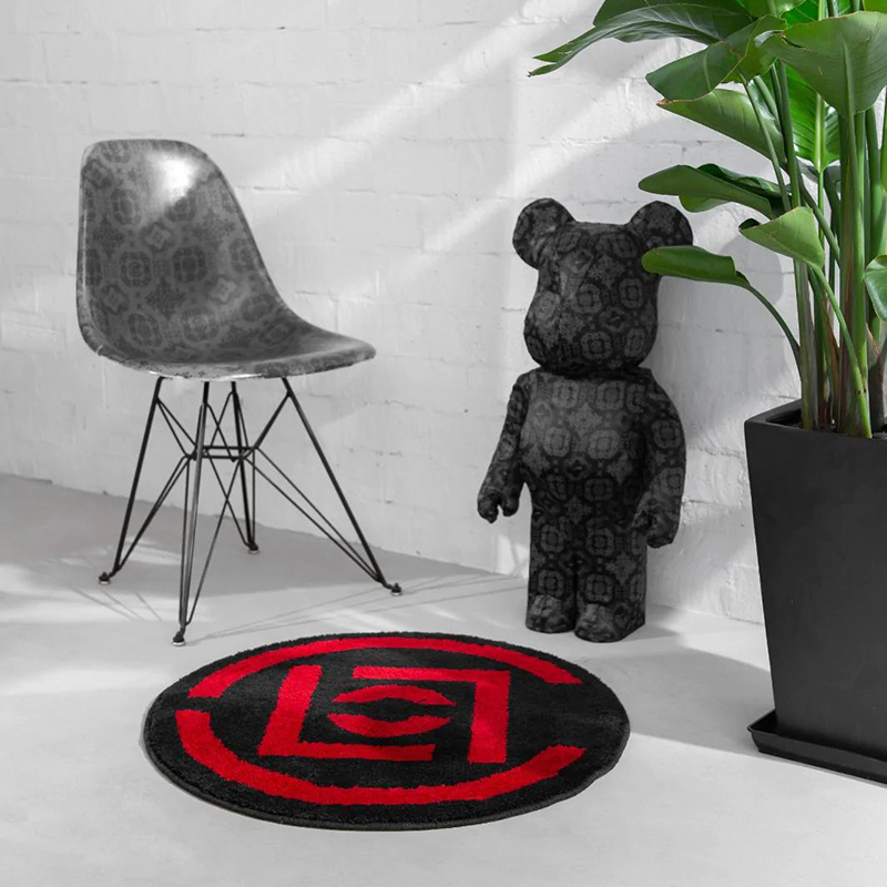 Home Furnishings Artistic Carpet Clot Logo Classic Red Rug Limited Edition Parlor Bedroom Playroom Hypebeast Collection Handtufted Trending Floor Mat 