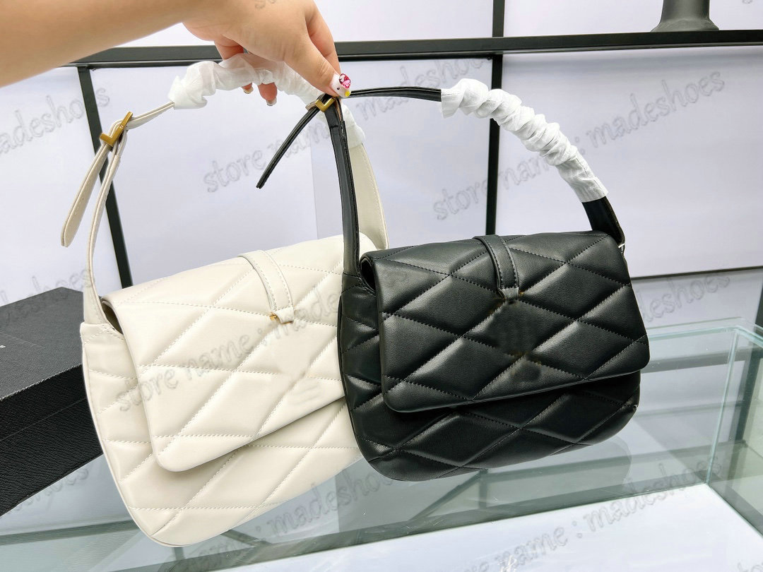 Le 57 Shoulder Bag Women Designer Diamond Quilted Leather Under Arm Flap Pebbled Cream Nero Black Cross Body Purse Fold-over flap snap button closure
Le 57 Shoulder Bag Women Designer Diamond Quilted Leather Under Arm Flap Pebbled Cream Nero Black Cross Body Purse Fold-over flap snap button closure