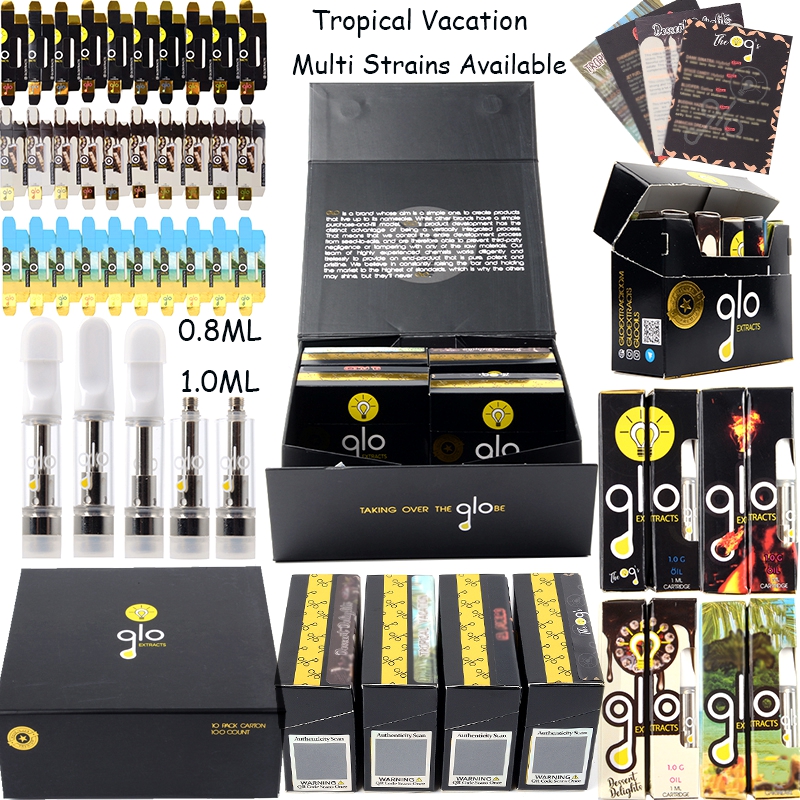 0.8ml 1ml GLO Atomizers Tropical Vacation Vape Cartridges Hologram Packaging Oil Empty Carts Disposable Vape Pens Device Pods E Cigarettes
0.8ml 1ml GLO Atomizers Tropical Vacation Vape Cartridges Hologram Packaging Oil Empty Carts Disposable Vape Pens Device Pods E Cigarettes