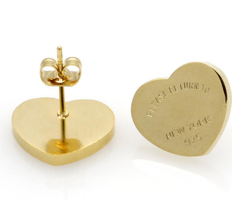 T gold heart earring women rose Stud couple Flannel bag Stainless steel 10mm Thick Piercing jewelry gifts woman Accessories wholesale
T gold heart earring women rose Stud couple Flannel bag Stainless steel 10mm Thick Piercing jewelry gifts woman Accessories wholesale
