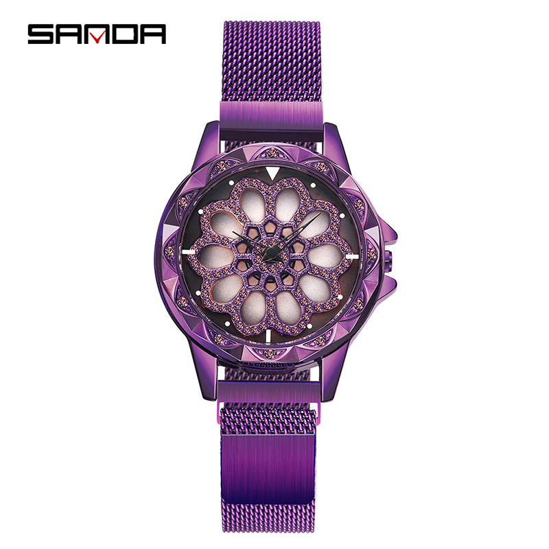 Sanda TJ233 Running Watch Female Fashion Trend Simple Student Milan Mesh Belt Female Watches Birthday Gift for Girls, Purple
Sanda TJ233 Running Watch Female Fashion Trend Simple Student Milan Mesh Belt Female Watches Birthday Gift for Girls, Purple