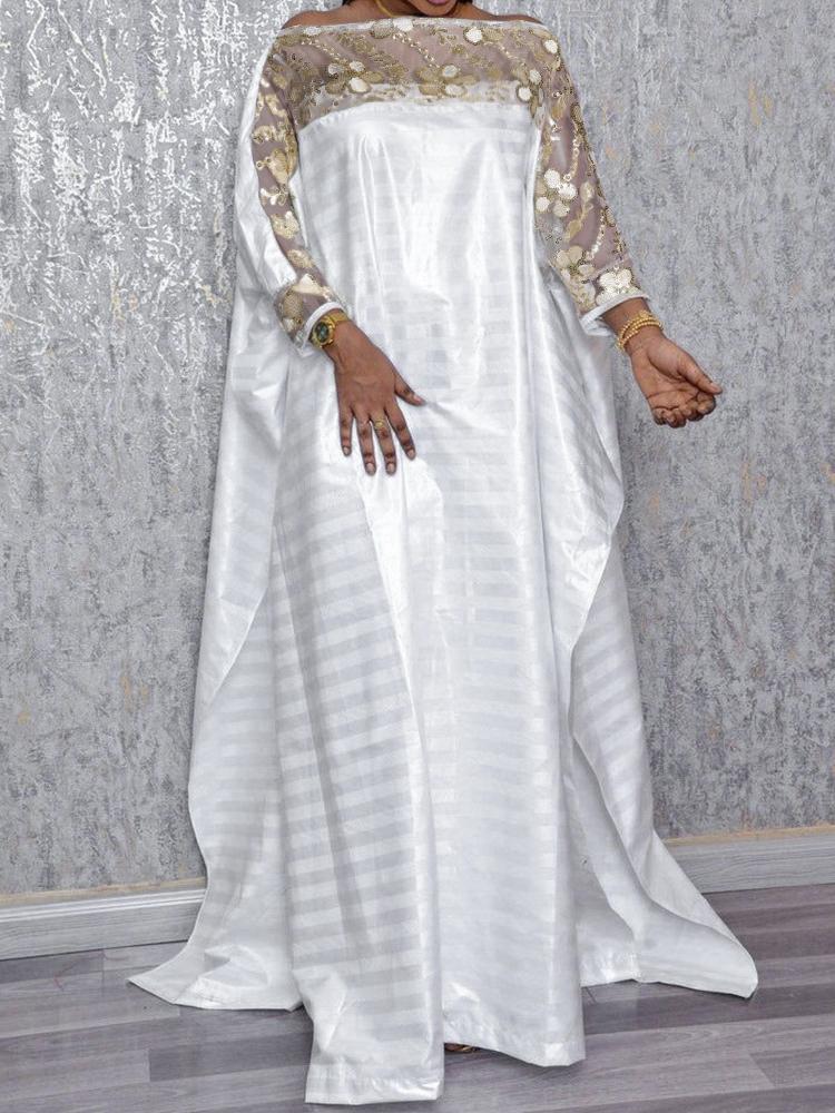 Casual Dresses Women Loose Long Dress Kaftan Patchwork White Sequined See Through Celebrate Event Occasion African Female Robes Gowns Oversi 
Casual Dresses Women Loose Long Dress Kaftan Patchwork White Sequined See Through Celebrate Event Occasion African Female Robes Gowns Oversi