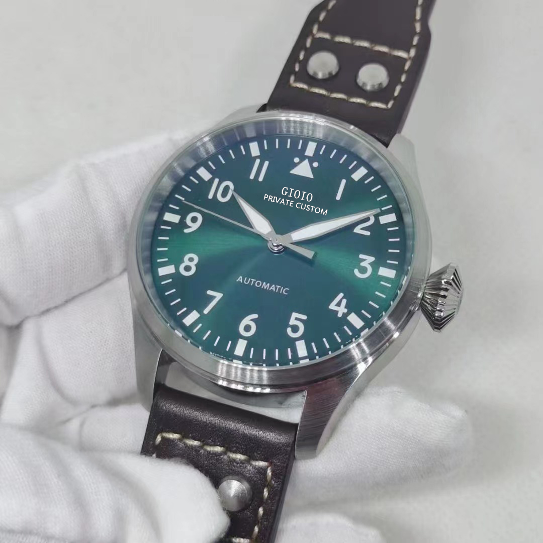 43mm High Quality Mens Automatic Mechanical Watch Blue Brown Black Leather Big Pilots Rubber Stainless Steel Luminous
43mm High Quality Mens Automatic Mechanical Watch Blue Brown Black Leather Big Pilots Rubber Stainless Steel Luminous