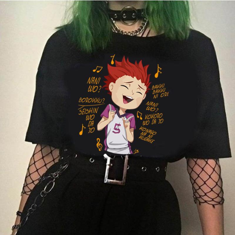 Men's T-Shirts Haikyuu Fashion Japanese Anime T Shirt Men Satori Tendou Funny T-shirt Casual Cool Streetwear Tshirt Couple Hip Hop Top Tee M, Black1
Men's T-Shirts Haikyuu Fashion Japanese Anime T Shirt Men Satori Tendou Funny T-shirt Casual Cool Streetwear Tshirt Couple Hip Hop Top Tee M, Black1