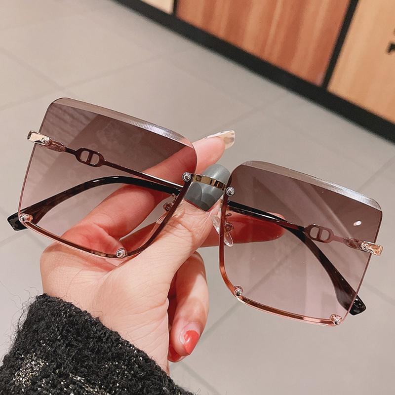 Sunglasses Fashion Cutting Rimless Square For Women Vintage Alloy Gradient Tea Pink Sun Glasses Female Oversized ShadesSunglasses
Sunglasses Fashion Cutting Rimless Square For Women Vintage Alloy Gradient Tea Pink Sun Glasses Female Oversized ShadesSunglasses
