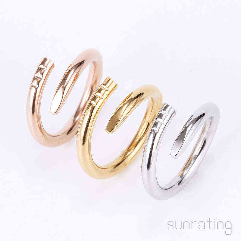 2022 Love rings womens Jewelry titanium steel single nail ring European and American fashion street hip hop casual couple Classic gold
2022 Love rings womens Jewelry titanium steel single nail ring European and American fashion street hip hop casual couple Classic gold