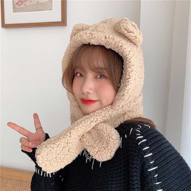 Berets Fashion Winter Women Novelty Beanies Caps Warm Cute Bear Ear Hat Casual Plush Scarf Set Solid PresentBerets, Brown
Berets Fashion Winter Women Novelty Beanies Caps Warm Cute Bear Ear Hat Casual Plush Scarf Set Solid PresentBerets, Brown