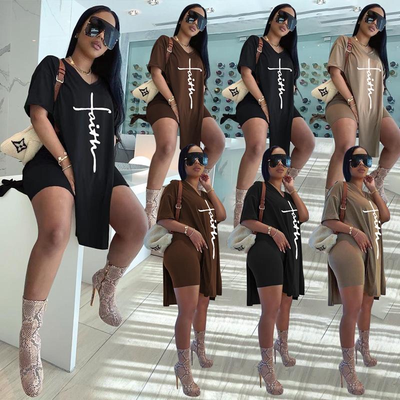 Women' Tracksuits ZKYZWX Sexy Letter Print Two Piece Set V Neck Side Split Tops Biker Shorts Streetwear Outfits For Women Night Club Matchi, Black 
Women' Tracksuits ZKYZWX Sexy Letter Print Two Piece Set V Neck Side Split Tops Biker Shorts Streetwear Outfits For Women Night Club Matchi, Black
