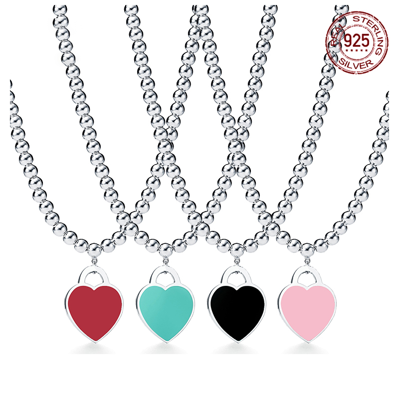 Women'S Classic 4Mm Ball Necklace Drop Glue Big Love Enamel Pendant Cute Sweet Birthday Gift
Women'S Classic 4Mm Ball Necklace Drop Glue Big Love Enamel Pendant Cute Sweet Birthday Gift