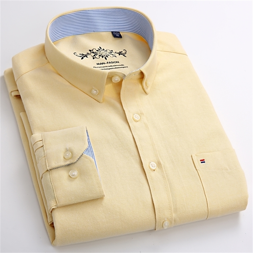 Men's Regular-Fit Long-Sleeve Sturdy Knit Oxford Shirt Plaid Striped Embroidered Pocket Button-down Casual Versatile Shirts 220611, Claret
Men's Regular-Fit Long-Sleeve Sturdy Knit Oxford Shirt Plaid Striped Embroidered Pocket Button-down Casual Versatile Shirts 220611, Claret