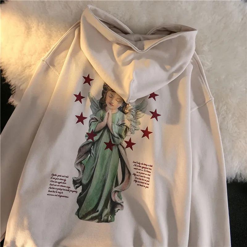 Women's Hoodies & Sweatshirts Street Y2K Harajuku Retro Print Casual Loose Warm Long-sleeved Round Neck Hooded Sweater Top Clothes Ovsesize, White
Women's Hoodies & Sweatshirts Street Y2K Harajuku Retro Print Casual Loose Warm Long-sleeved Round Neck Hooded Sweater Top Clothes Ovsesize, White