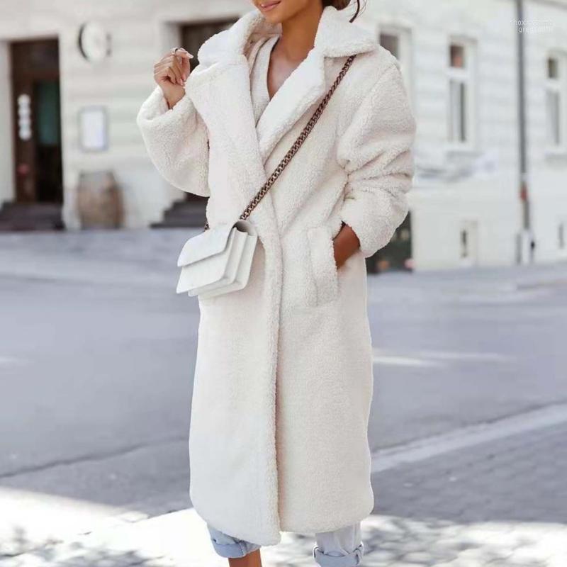 Women' Jackets Long Sleeve Side Pockets Fluffy Coat Winter/Autumn 2022 Lapel Solid Color Women Plush Overcoat Female Clothing, Brown
Women' Jackets Long Sleeve Side Pockets Fluffy Coat Winter/Autumn 2022 Lapel Solid Color Women Plush Overcoat Female Clothing, Brown