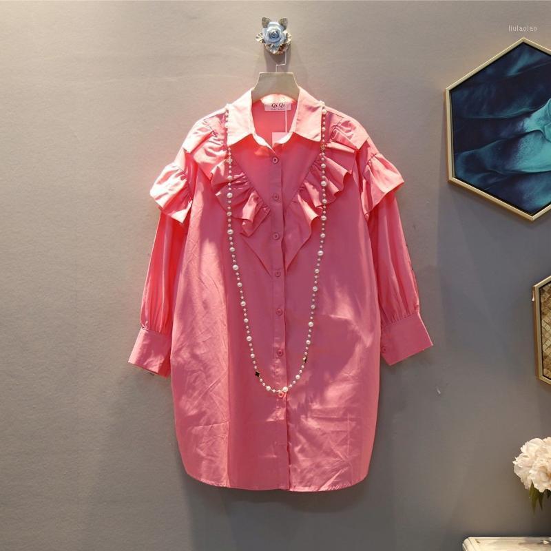 Spring In Chic Women Shirts Ruffles Tops Female Vintage Button Up Long Butterfly Sleeve Oversize Loose Plus Size Blouse Women' Blouses, Black
Spring In Chic Women Shirts Ruffles Tops Female Vintage Button Up Long Butterfly Sleeve Oversize Loose Plus Size Blouse Women' Blouses, Black