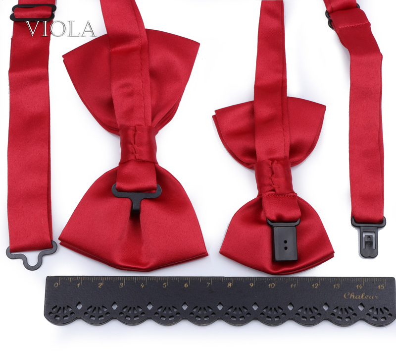 Top Colors Pink Green Blue Solid Satin Parent-Child Bowtie Set Men Women Kids Butterfly Party Wedding Bow Tie Accessory Gift 220509