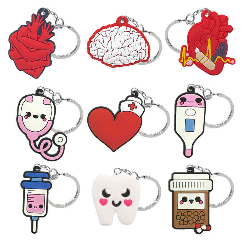 20PCS PVC key holders kawaii medicine series cartoon keychains heart pill tooth brain anime keyring women keys pendants unisex
20PCS PVC key holders kawaii medicine series cartoon keychains heart pill tooth brain anime keyring women keys pendants unisex