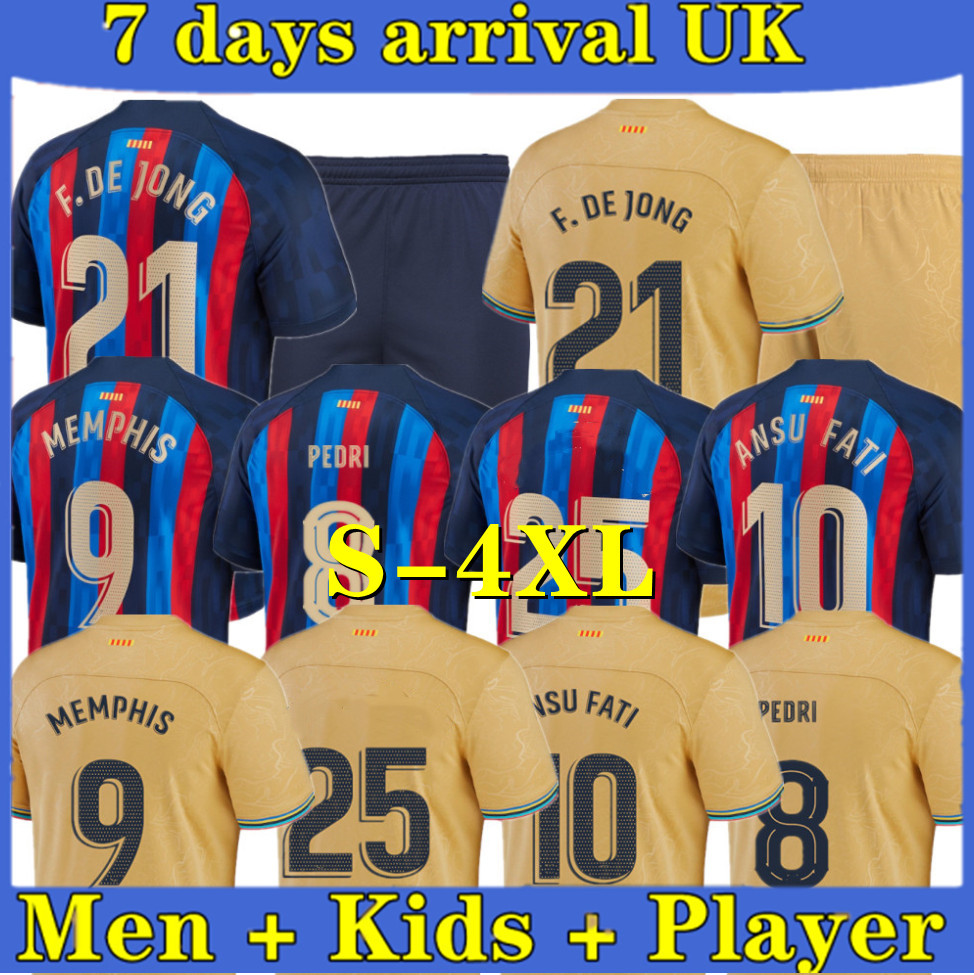 22 23 soccer jersey S-4Xl ANSU FATI PEDRI Player version Camisetas de football GAVI ADAMA BARCELONAS FERRAN 2223 GRIEZMANN F. DE JONG DEST shirt men kids kit TOPs, 22/23 kids-home
22 23 soccer jersey S-4Xl ANSU FATI PEDRI Player version Camisetas de football GAVI ADAMA BARCELONAS FERRAN 2223 GRIEZMANN F. DE JONG DEST shirt men kids kit TOPs, 22/23 kids-home