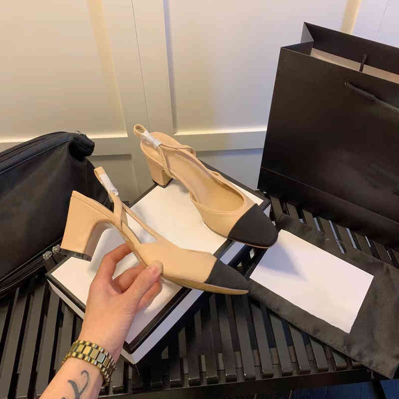 Sandals Women Flat Shoes French Color Matching High Heels Designer Elastic Band Chunky Heeled Sandals Beach Summer 220406, Apricot (7.5cm)
Sandals Women Flat Shoes French Color Matching High Heels Designer Elastic Band Chunky Heeled Sandals Beach Summer 220406, Apricot (7.5cm)