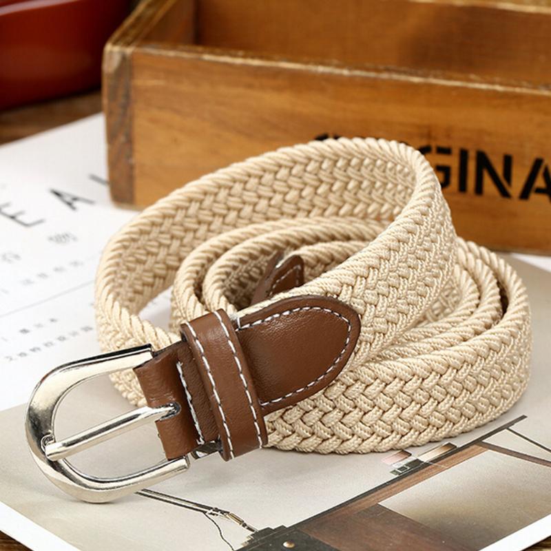 Belts High Quality Fashionable Elastic Canvas For Women Knitted Buckle Adjustable Belt, Black
Belts High Quality Fashionable Elastic Canvas For Women Knitted Buckle Adjustable Belt, Black