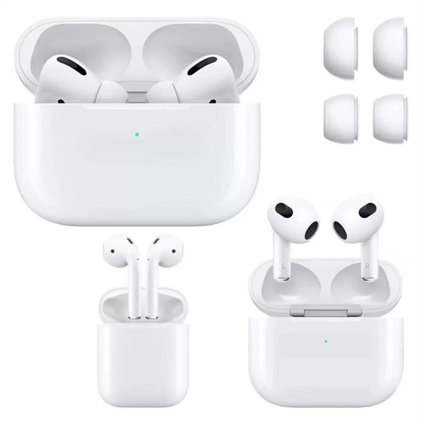 Generation 3 Airpod Pros Gen 3 AP3 earphones H1 Chip GPS Renamed Wireless Charging Bluetooth Headphones Pods 2 AP2 Earbuds 2nd Generation with Valid serial number
Generation 3 Airpod Pros Gen 3 AP3 earphones H1 Chip GPS Renamed Wireless Charging Bluetooth Headphones Pods 2 AP2 Earbuds 2nd Generation with Valid serial number