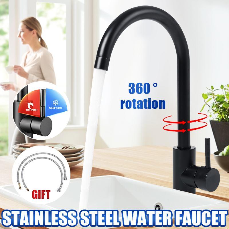 Kitchen Faucets 360 Rotate Black Basin Mixer Tap Accessories Faucet And Cold Deck Mounted Sinks Stainless Steel
Kitchen Faucets 360 Rotate Black Basin Mixer Tap Accessories Faucet And Cold Deck Mounted Sinks Stainless Steel