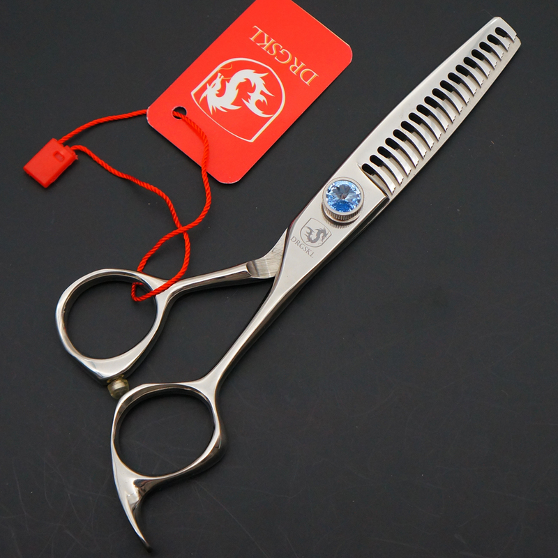 DRGSKL 440C High-end hair thinning scissors professional barber hairdressing Teeth cut shears 220317