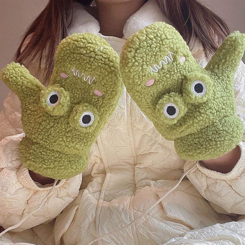 Five Fingers Gloves Cute Fleece Neck Hanging Mittens Winter Thick Cashmere Cartoon Frog Student Warm Cotton Female Full Finger GlovesFive
Five Fingers Gloves Cute Fleece Neck Hanging Mittens Winter Thick Cashmere Cartoon Frog Student Warm Cotton Female Full Finger GlovesFive