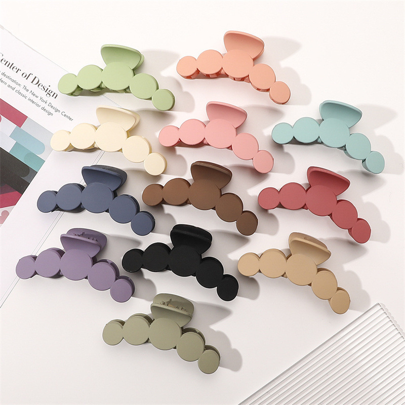 Yamog Lady Five-Round Row Plastic Hair Clamps Women Large Size Solid Color Ponytail Hair Clips Claw Korean Girls Head Wear Shower Scrunchies Hairpins 10 CM
Yamog Lady Five-Round Row Plastic Hair Clamps Women Large Size Solid Color Ponytail Hair Clips Claw Korean Girls Head Wear Shower Scrunchies Hairpins 10 CM