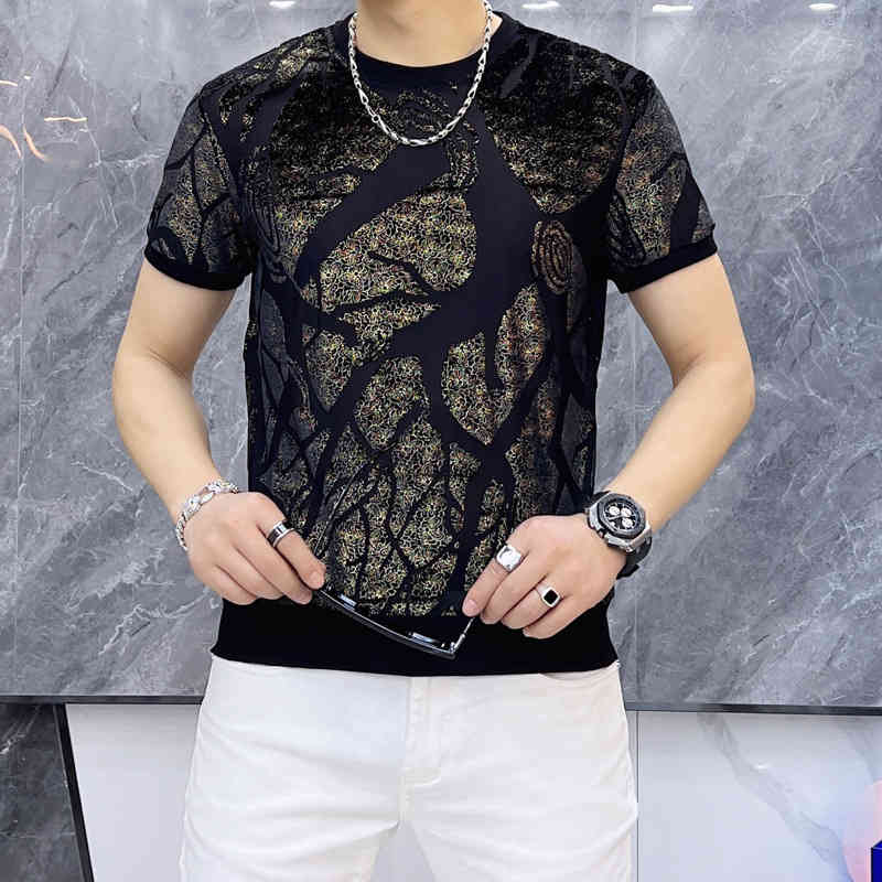2022 Summer Printed New T-shirt Fashion Casual Business Thin Men Short Sleeves M-4xl
2022 Summer Printed New T-shirt Fashion Casual Business Thin Men Short Sleeves M-4xl